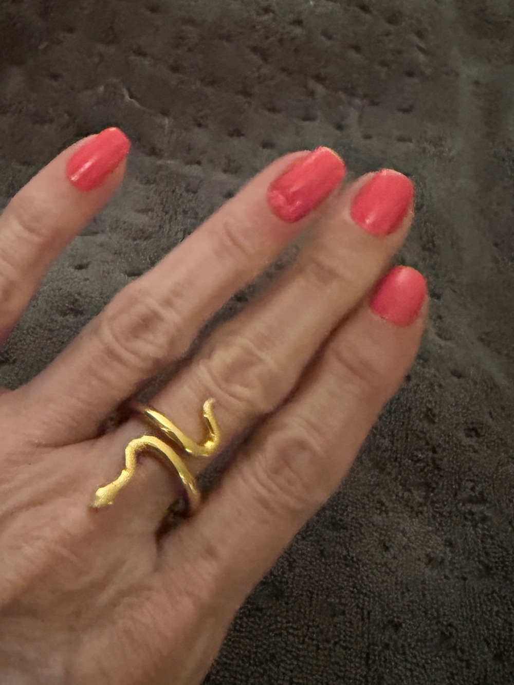 Gold Snake Wrap Ring - Women's Fashion Jewelry